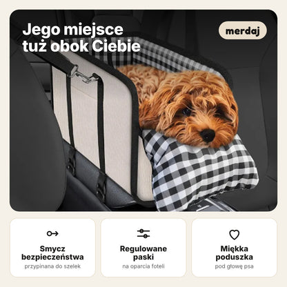 Fotelik samochodowy dla psa Merdaj