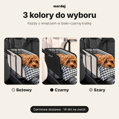 Fotelik samochodowy dla psa Merdaj